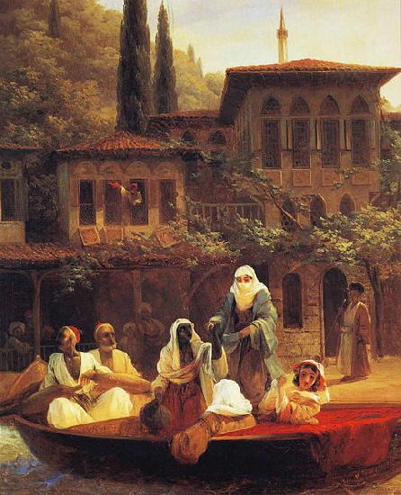 Ivan Aivazovsky Boat Ride by Kumkapi in Constantinople France oil painting art